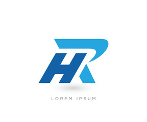 HR Initial  logo design template