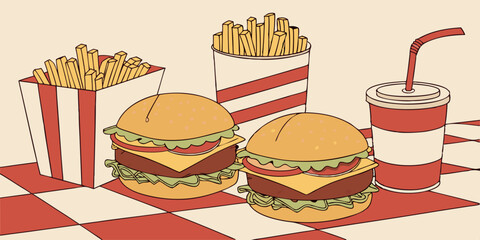 fast food set