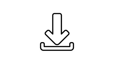 Download Arrow: Minimalist Line Art Icon