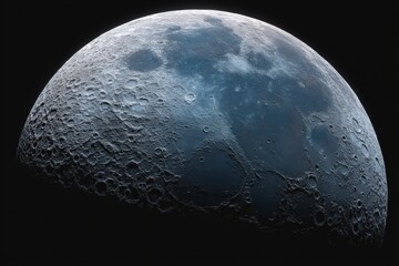 Full moon illuminated against a dark sky showcasing detailed lunar craters and surface textures