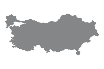 Obraz premium Sleek Gray Turkey Map Icons Vector Set for Geographic Insights and Travel Design Projects