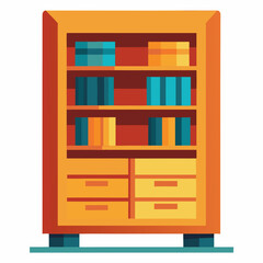wood shelf with shelves