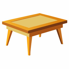 Fototapeta premium wooden table isolated on white