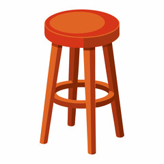 wooden chair isolated on white