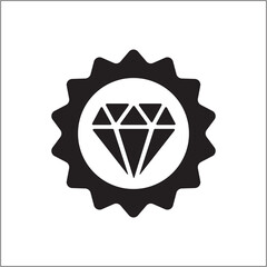 Reward coin icon. Achievement medal icon. Icon symbol of win, victory, award, prize, level. Vector illustration.