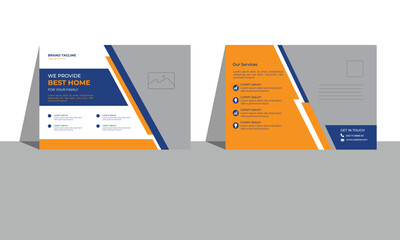 Business postcard design template