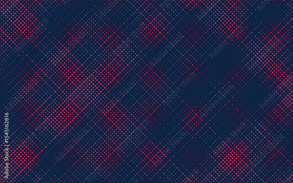 Aufkleber Halftone background vector, abstract backdrop design with two tone pattern and copy space for edit your content	