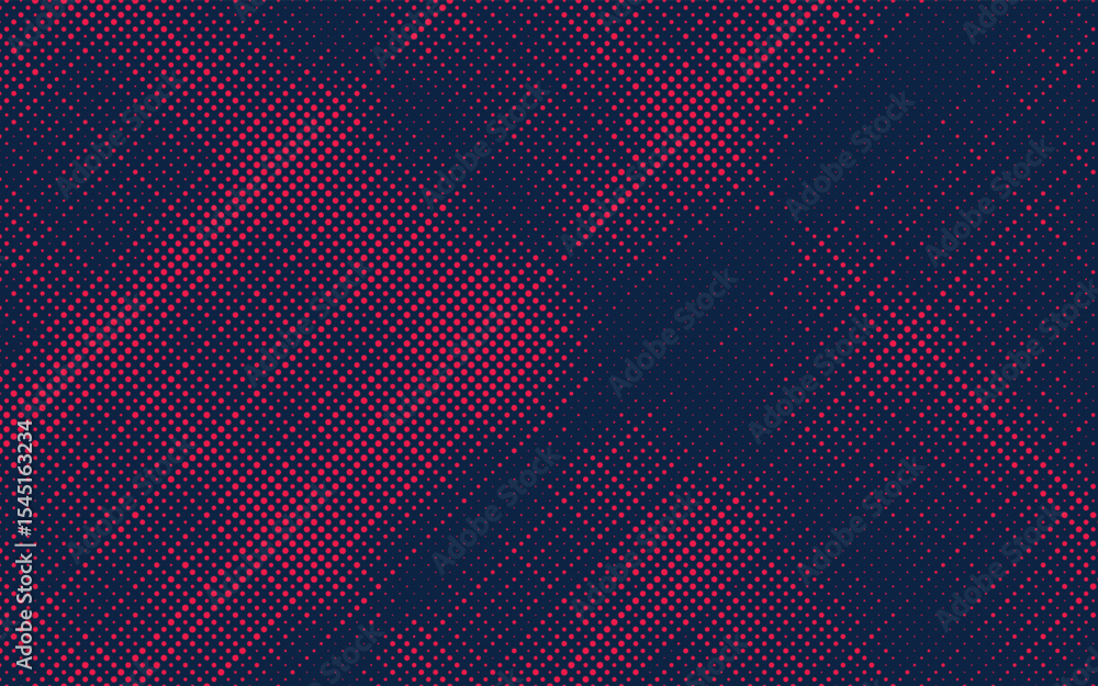 Aufkleber Halftone background vector, abstract backdrop design with two tone pattern and copy space for edit your content	