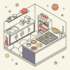 vector illustration of a pie chart