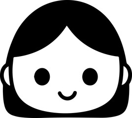 cute boy and girl baby head icon vector illustration 
