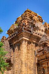 Obraz premium Ponagar or Thap Ba Po Nagar is a Cham temple tower near Nha Trang city in Vietnam