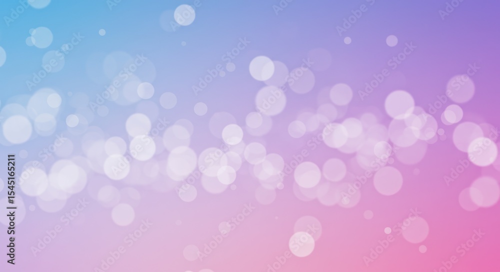 Poster abstract bokeh light pattern in soft blue pink gradient for background design