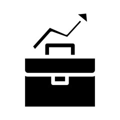 profit growth glyph icon