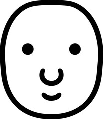 cute boy and girl baby head icon vector illustration 
