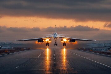 Tu-160 White Swan strategic bomber takes off in dramatic display of power and precision
