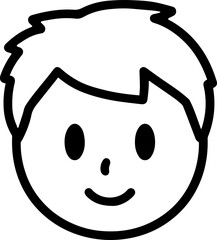 cute baby head vector illustration transparent 