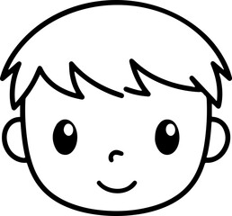 cute baby head vector illustration transparent 