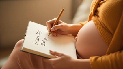s a pregnant woman sitting on a couch