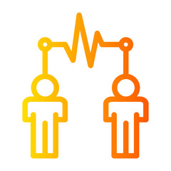 telecommunication gradient icon