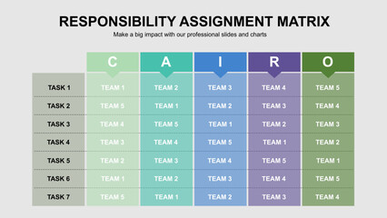 Responsibility Assignment Matrix for Project Management