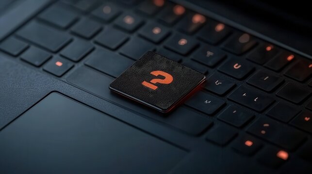 Cyber attack warning displayed on a laptop keyboard, highlighting threats of ransomware and malware