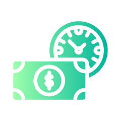 salary gradient icon