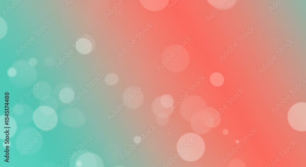 Poster colorful bokeh light background with soft red and blue hues for design