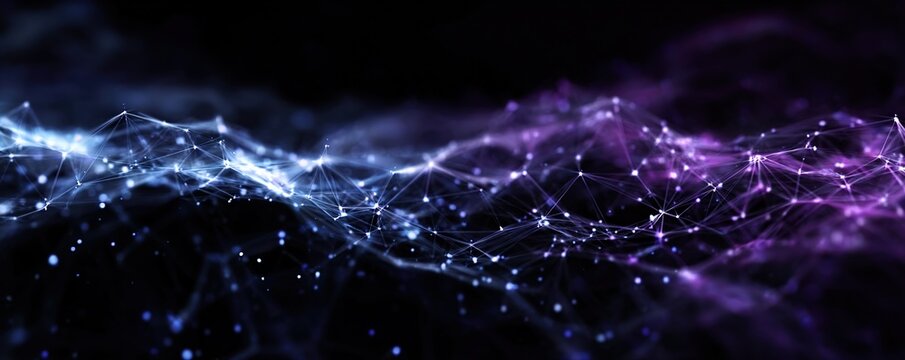 Abstract digital background. Can be used for technological processes, neural networks and AI, digital storages, sound and graphic forms, science, education, etc. High quality