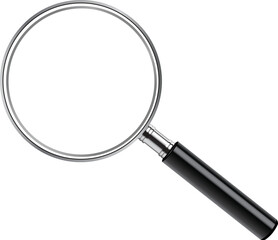 magnifying glass isolated on white