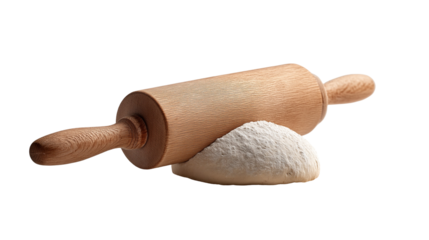 wooden mortar and pestle isolated ,handle, roll, brown, white 