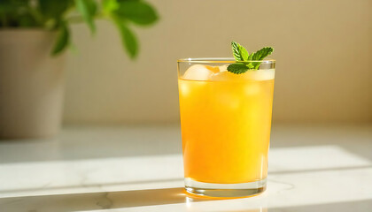 Fototapeta premium 3d fresh orange juice, mango juice