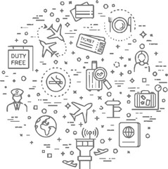 set of hand drawn icons