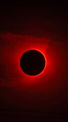 Naklejka premium Full solar eclipse background