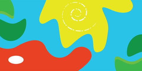 colorful geometric pop art background with wave pattern overlay geometric design oftrendy memphis