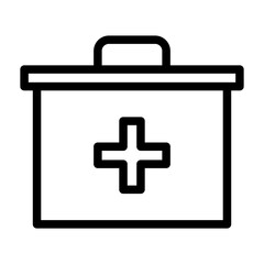 first aid kit line icon
