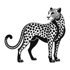 Vector illustration of a cheetah