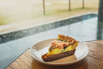 Pizza Pie on a white plate