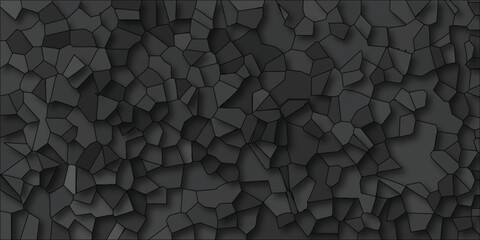 Obraz premium Abstract seamless pattern of textured stone wall in shades of gray and black perfect for backgrounds and decorative designs