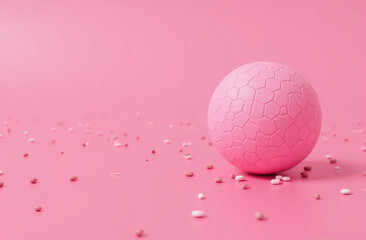 Pink round a ball background