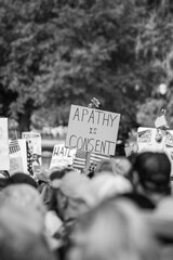 apathy is consent nokings protest sign
