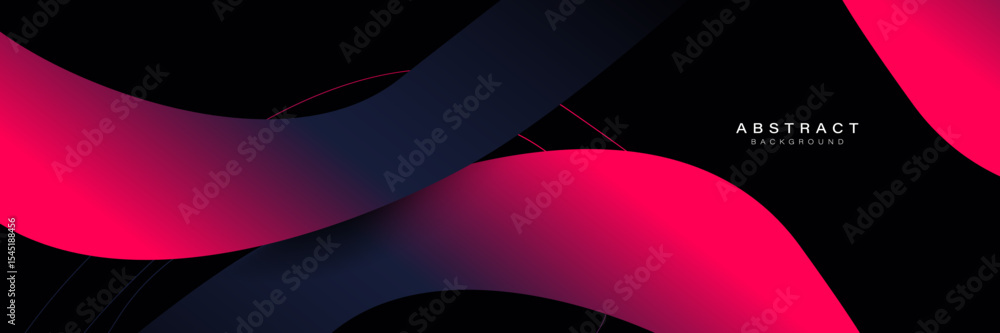 Poster abstract red and magenta digital dynamic wave background. futuristic hi-technology concept. business