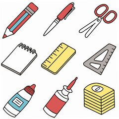 vector illustration of a set of icons