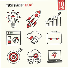 set of business icons