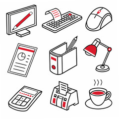 document icons set