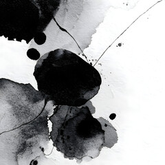 pintura abstracta en blanco y negro