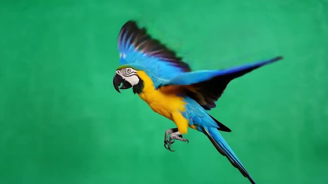 Colorful macaw showing off its vibrant feathers in a natural setting