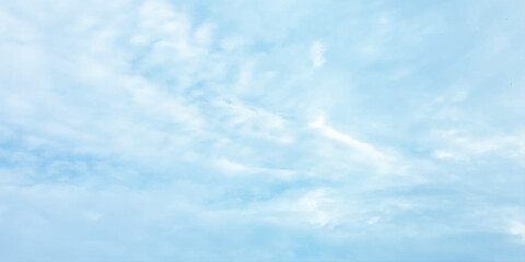 White cloud blue, beautiful nature, bright light, sunny, fresh weather, soft clouds effect on the background, Southern California air panorama 