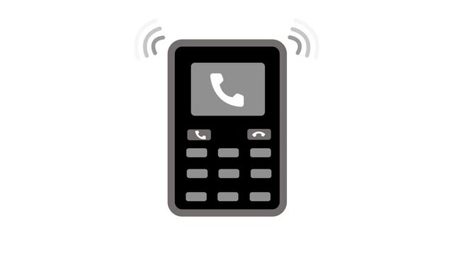 Ringing Telephone Animated Wave, Simple and Modern Phone Calling Animation