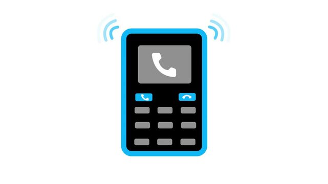 Ringing Telephone Animated Wave, Simple and Modern Phone Calling Animation