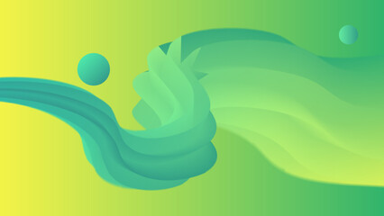 Fluid background green color 